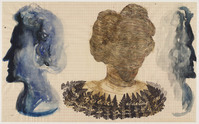 KT 1992 030
<br/>
Drie portretten van de moeder van de kunstenaar ("gesloten afdeling"), 1992
<br/>
<em>Wit, Hans de (1952)</em>